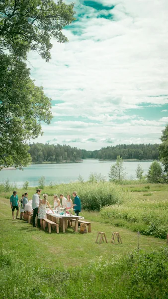 Midsommarfirande någon stans i sverige